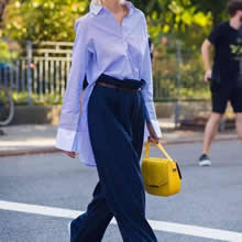 衬衫时髦穿搭：显瘦且青春有活力