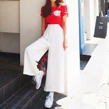 阔腿裤夏天怎么穿搭：显瘦时尚同时舒适和清凉