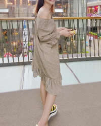 小清新碎花雪纺连衣裙,2020春季碎花裙惊艳的时光