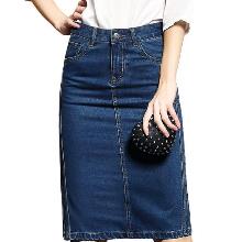 想要塑造性感翘臀 就穿这样的高腰牛仔裙