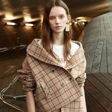 显瘦又显白的格子毛呢外套搭配 彰显春日活力