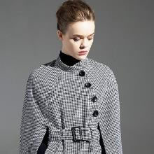 系带收腰斗篷呢大衣的多种搭配：显瘦显气质（图）