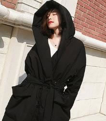 5款时尚流行荷叶高腰羽绒斗篷搭配示范（图）