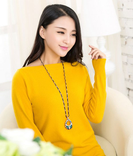 水滴水晶长款装饰链 水滴水晶长款装饰链