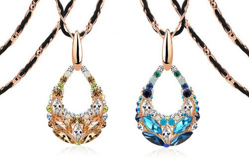 水滴水晶长款装饰链 水滴水晶长款装饰链