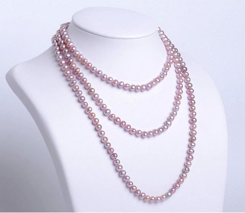 纯天然珍珠毛衣链 纯天然珍珠毛衣链