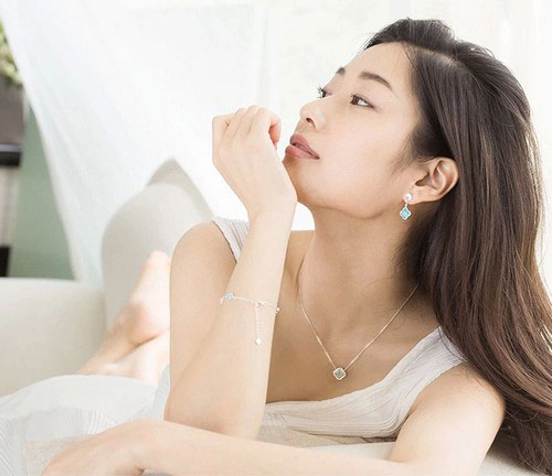 四叶草纯银项链 四叶草纯银项链