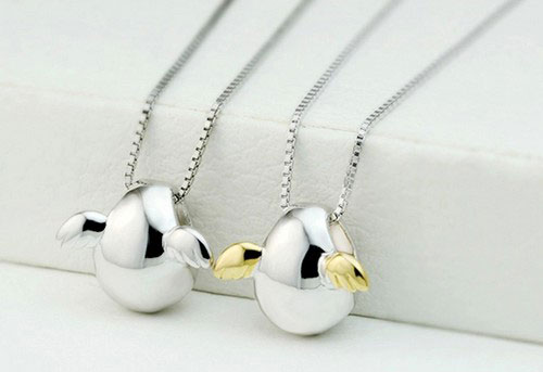 天使蛋吊坠锁骨项链 天使蛋吊坠锁骨项链