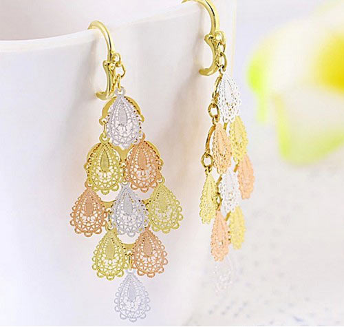 波西米亚彩色耳环