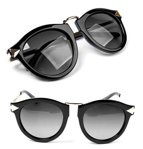 大框复古圆形墨镜