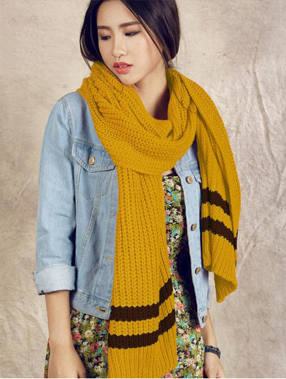 加厚加长毛线情侣围巾 加厚加长毛线情侣围巾