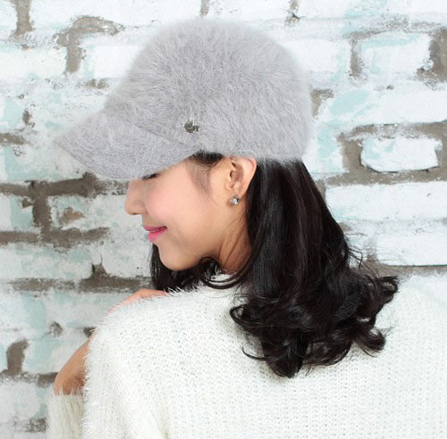 保暖兔毛棒球帽 保暖兔毛棒球帽