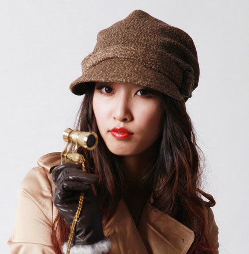 毛呢英伦贝雷帽 毛呢英伦贝雷帽