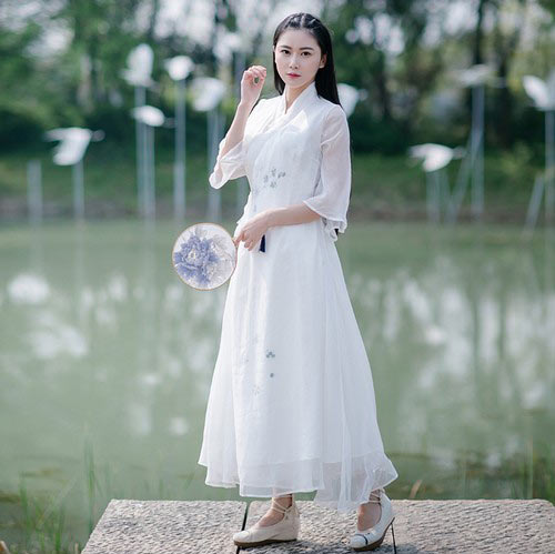 民族风中袖连衣裙 民族风中袖连衣裙