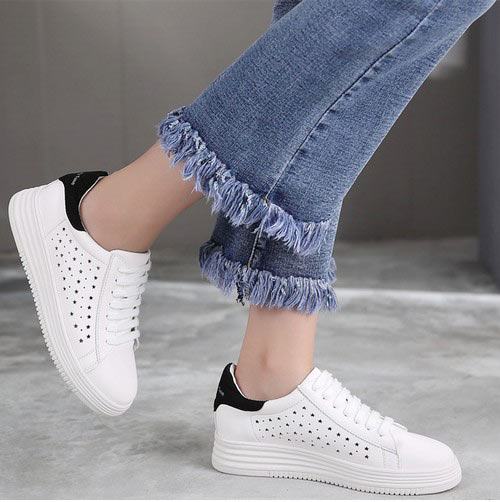 内增高镂空小白鞋 内增高镂空小白鞋