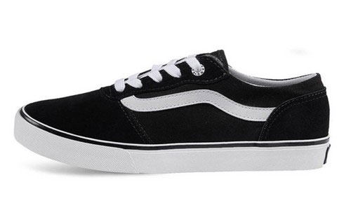 范斯黑色女款板鞋休闲鞋 范斯黑色女款板鞋休闲鞋