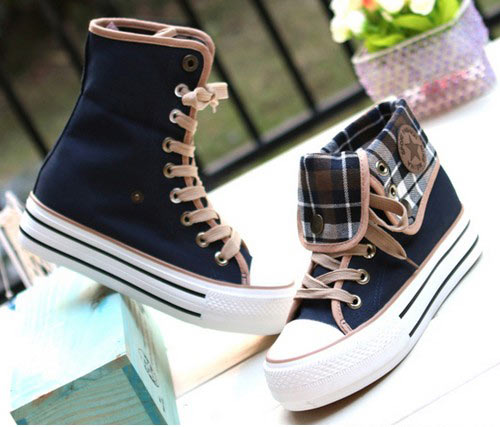 厚底高帮加绒帆布鞋 厚底高帮加绒帆布鞋