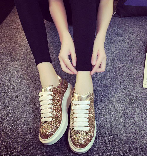 厚底亮面休闲阿甘鞋 厚底亮面休闲阿甘鞋