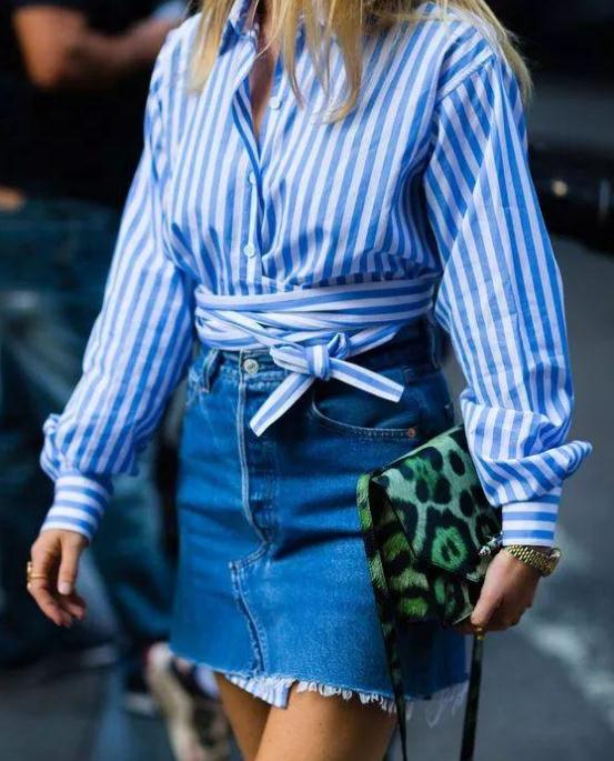 衬衫时髦穿搭:显瘦且青春有活力 衬衫时髦穿搭:显瘦且青春有活力