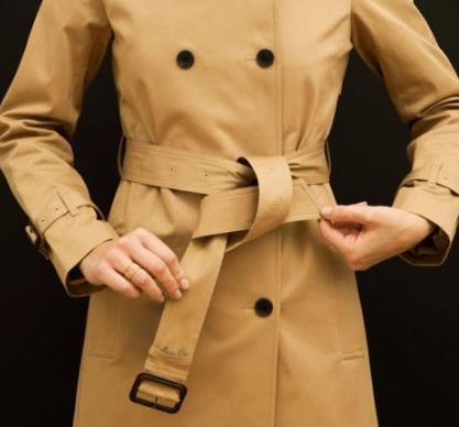 风衣后面腰带怎么系,风衣蝴蝶结系法图解 风衣后面腰带怎么系,风衣蝴蝶结系法图解