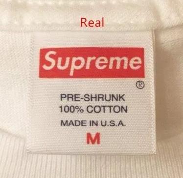 supreme卫衣怎么看真假：领标辨别supreme真假?