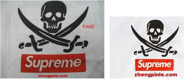 supreme正品鉴定方法：卫衣衣服标志印刷细节查看真伪