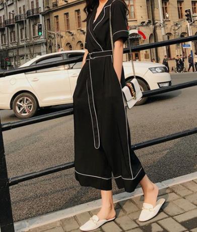 2019春季时尚连体裤服装:一件连体裤懒人的穿搭 2019春季时尚连体裤服装:一件连体裤懒人的穿搭