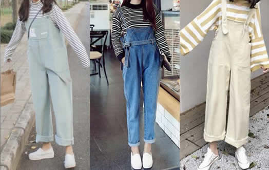 2019春季背带裤怎么搭:时髦女款潮流背带裤(图) 2019春季背带裤怎么搭:时髦女款潮流背带裤(图)