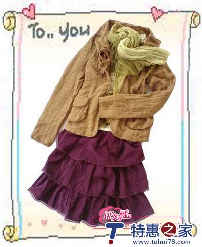 秋季外套加裙裤混搭