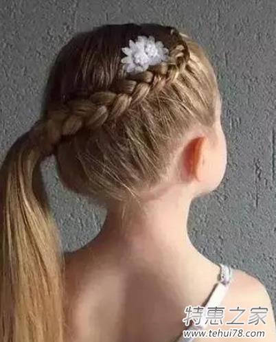9,小女孩蝴蝶结半扎公主发型    10,小女孩编发公主头发型